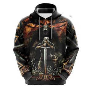 Witcher Symbol Unisex 3D Pullover Hoodie