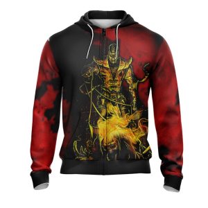 Mortal Kombat - Scorpio Unisex 3D Zip Up Hoodie