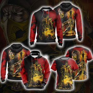 Mortal Kombat - Scorpio Unisex 3D Zip Up Hoodie