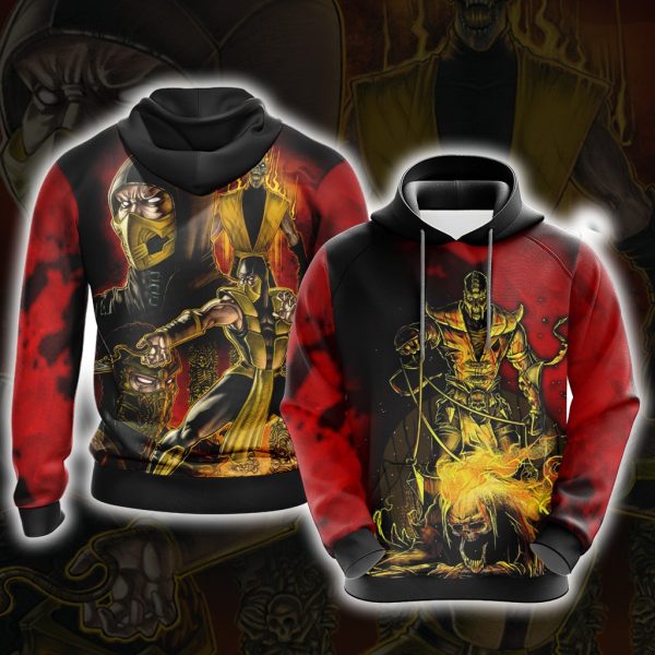 Mortal Kombat - Scorpio Unisex 3D Pullover Hoodie