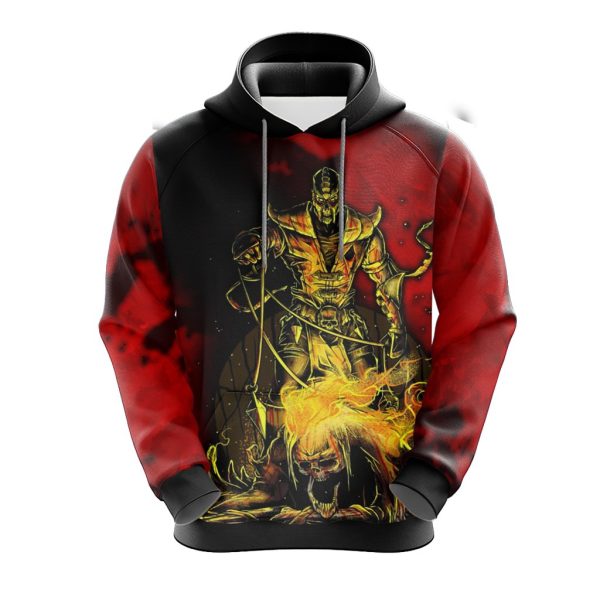 Mortal Kombat - Scorpio Unisex 3D Pullover Hoodie