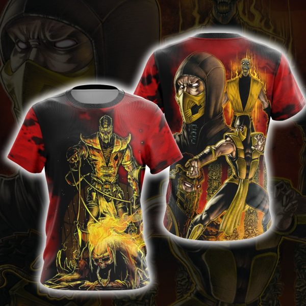 Mortal Kombat - Scorpio Unisex 3D T-shirt