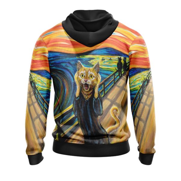 The Scream Cat Unisex 3D Hoodie