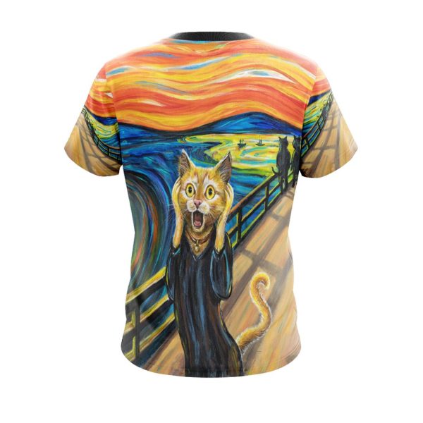 The Scream Cat Unisex 3D T-shirt