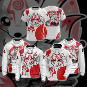 Ninetail fox Spirit Unisex 3D Hoodie