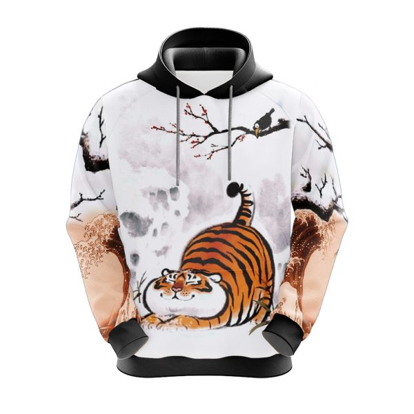 Fat Tiger Unisex 3D Hoodie