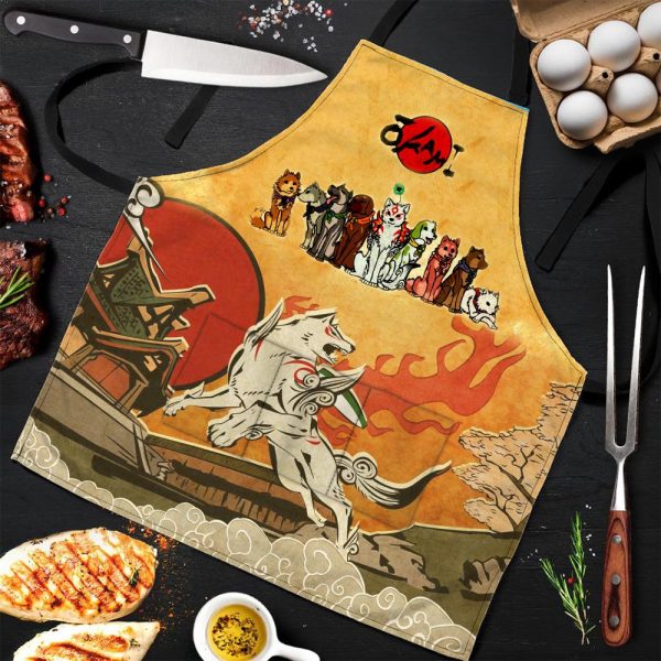 Okami and the Satomi Canine Warriors 3D Apron