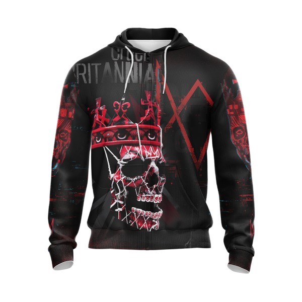 Watch Dogs - Legion Ded Coronet Mask Unisex 3D Zip Up Hoodie