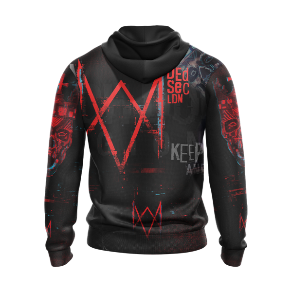 Watch Dogs - Legion Ded Coronet Mask Unisex 3D Zip Up Hoodie