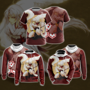 Inuyasha-Sesshomaru Unisex Zip Up Hoodie