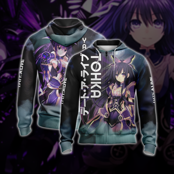 Date A Live - Tohka Yatogami 3D Zip Up Hoodie