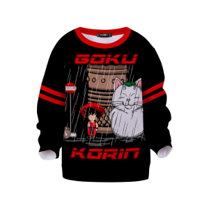 Dragon Ball Goku and Korin in My Neighbor Totoro Unisex 3D T-shirt