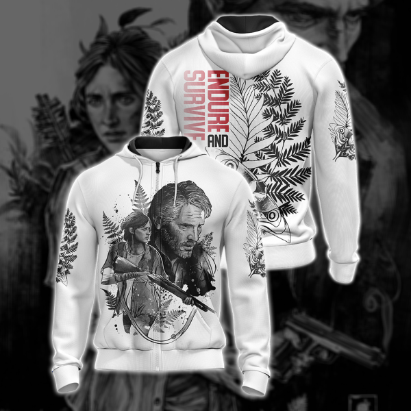 The Last Of Us - Endure And Survive Unisex Zip Up Hoodie