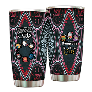 Dungeons And Cats Tumbler 20 Oz