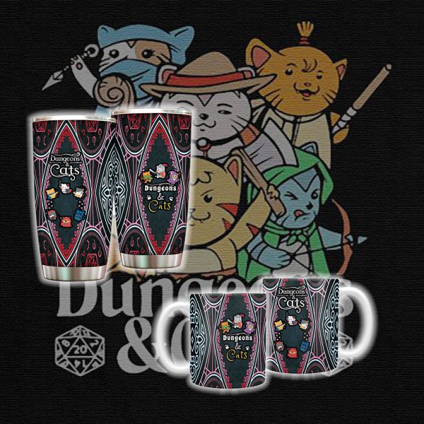 Dungeons And Cats Tumbler