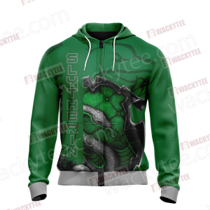 Slytherin - Power-Hungry Harry Potter Zip Up Hoodie