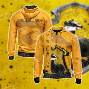 Hufflepuff - Hard Workers Harry Potter Zip Up Hoodie