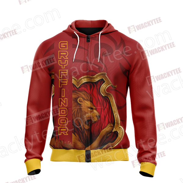 Gryffindor - The Bravest Harry Potter Zip Up Hoodie