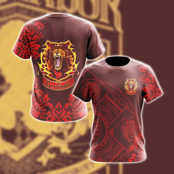 Harry Potter - Brave Like A Gryffindor Version Lifestyle Unisex 3D T-shirt