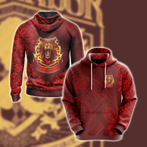 Harry Potter - Brave Like A Gryffindor Version Lifestyle Unisex 3D Hoodie