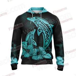 Dolphin Mandala Zip Up Hoodie