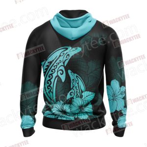 Dolphin Mandala Zip Up Hoodie