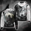 Yin Yang Wolf Zip Up Hoodie