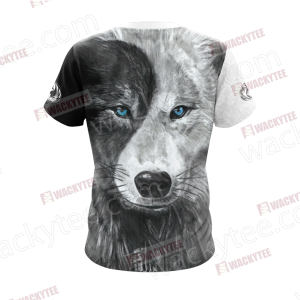 Yin Yang Wolf Unisex 3D T-shirt