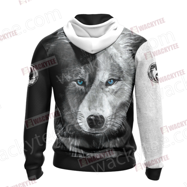 Yin Yang Wolf 3D Hoodie