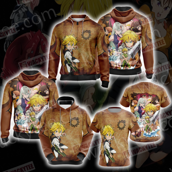 The Seven Deadly Sins Characters 3D Hoodie