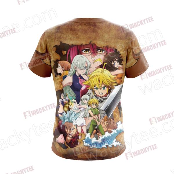 The Seven Deadly Sins Characters Unisex 3D T-shirt