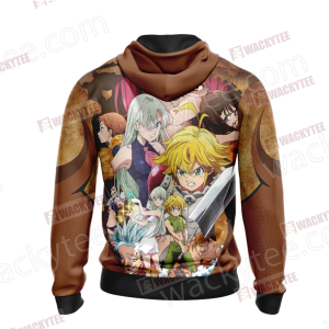 The Seven Deadly Sins Characters Zip Up Hoodie