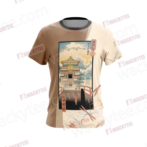 Ukiyo-e Spirited Away Chihiro Zauberland Unisex 3D T-shirt