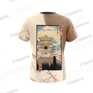 Ukiyo-e Spirited Away Chihiro Zauberland Unisex 3D T-shirt