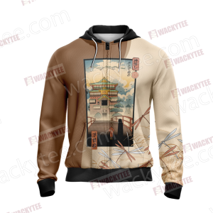 Ukiyo-e Spirited Away Chihiro Zauberland Zip Up Hoodie