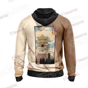 Ukiyo-e Spirited Away Chihiro Zauberland Zip Up Hoodie