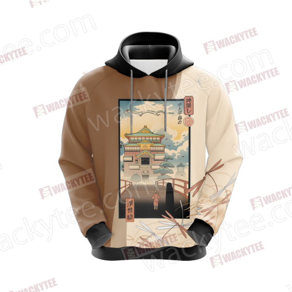 Ukiyo-e Spirited Away Chihiro Zauberland 3D Hoodie