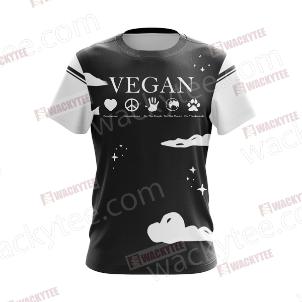 The Future Is Vegan Unisex 3D T-shirt