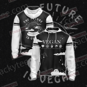 The Future Is Vegan Zip Up Hoodie