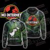 No Internet - Jurassic Park Zip Up Hoodie