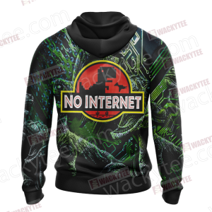 No Internet - Jurassic Park Zip Up Hoodie