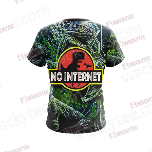 No Internet - Jurassic Park Unisex 3D T-shirt