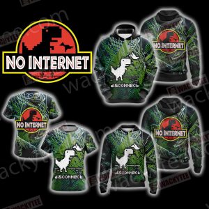 No Internet - Jurassic Park Unisex 3D T-shirt