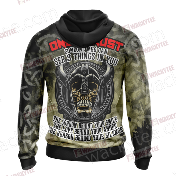 Viking Only Trust Someone Who Can See 3 Things In You Zip Up Hoodie