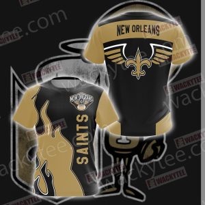 New Orleans Saints Logo Unisex 3D T-shirt