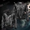 Skull Man Zip Up Hoodie