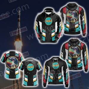 NASA Spaceship Zip Up Hoodie