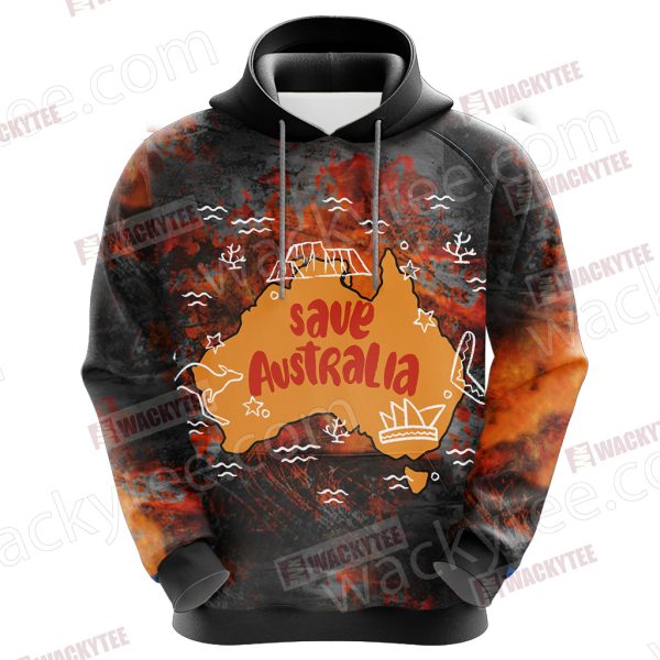 Save Australia 3D Hoodie