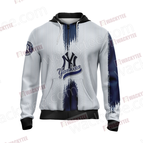 New York Yankees Logo Zip Up Hoodie