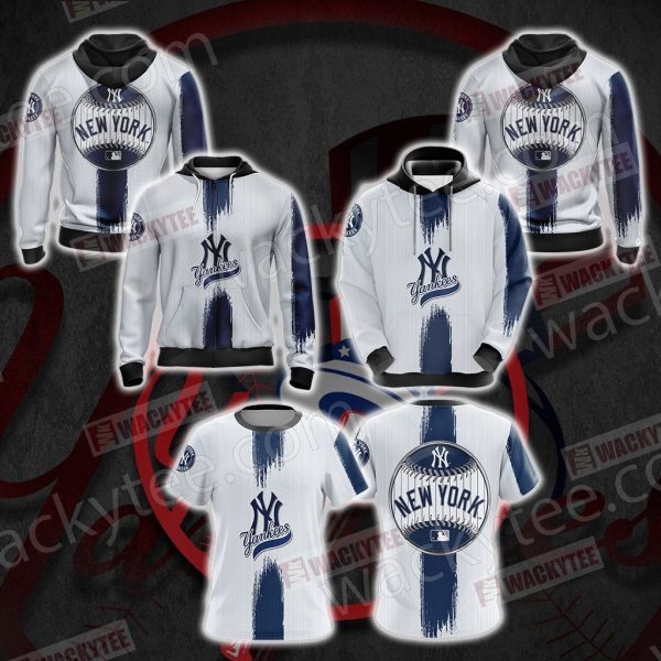 New York Yankees Logo Zip Up Hoodie